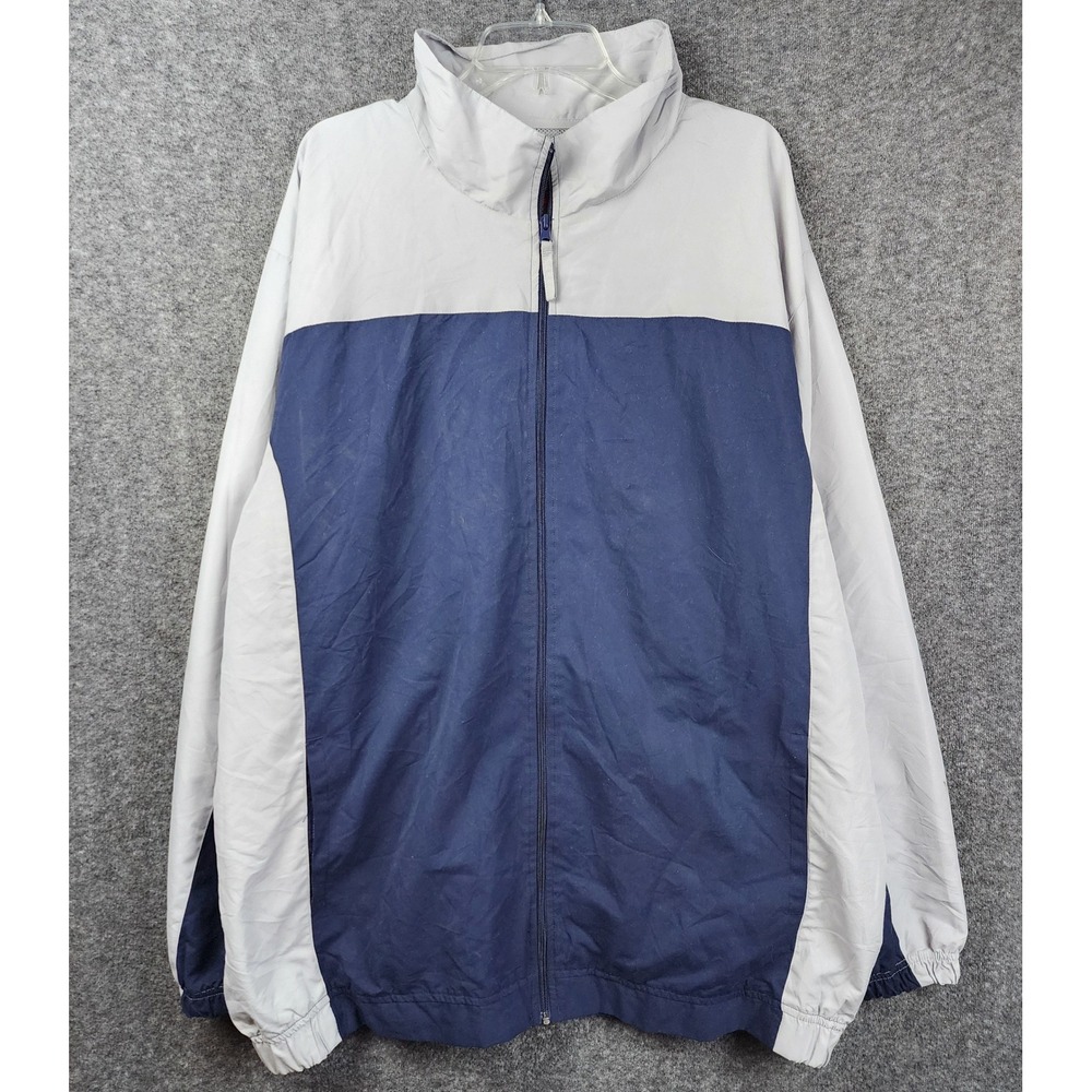 Simply for Sports Windbreaker Mens 2XL Colorblock Mesh‎ Lined Zip Jacket